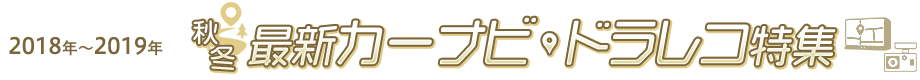 2018年ー2019年 秋冬　最新カーナビ・ドラレコ特集