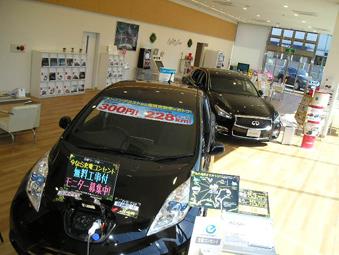 リニュ－アルで明るくなったショ-ル－ムです。