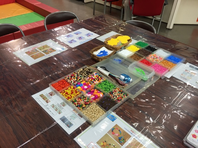 ウッドビーズ・アイロンビーズコーナー★お子様から大人まで楽しめます！
