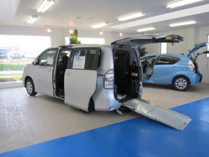 トヨタの福祉車両「ウェルキャブ」を常設展示