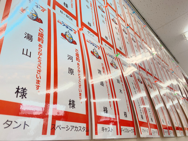 数多くのお客様に支えられ、数多くの新車販売をしてこれました！これからもお客様の満足度を最優先でやって参ります！