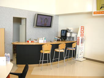 喫茶コーナーで、ごゆっくり・・・