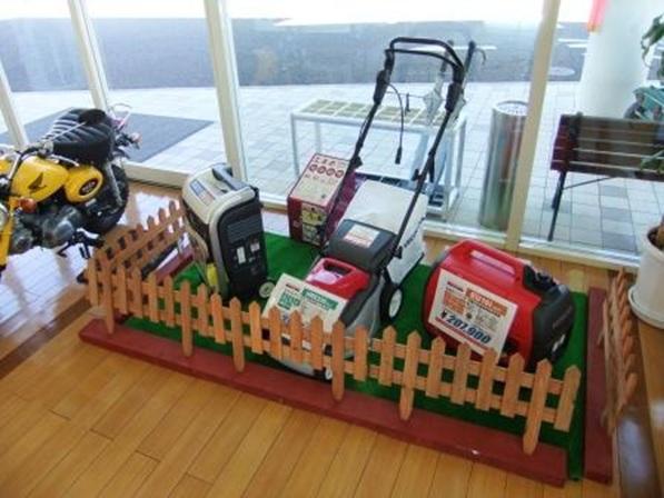 ホンダの芝刈り機・発電機も展示販売しています！