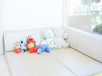 開放感いっぱいなキッズコーナー。