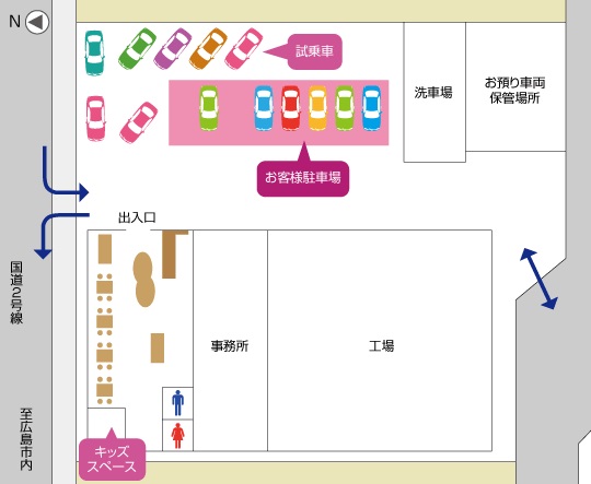 ショールーム見取り図