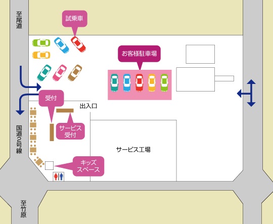 ショールーム見取り図