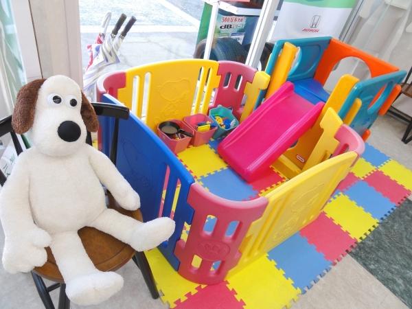 当店キッズコーナーです。お子様とご来店下さい。