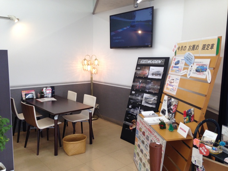 商談スペース。情報がたくさん！