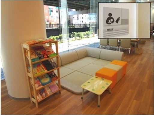 キッズコーナー、授乳室も完備しています。