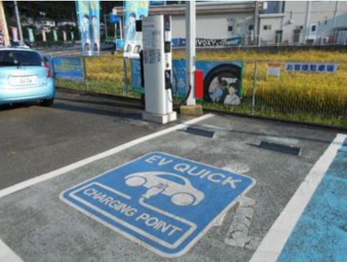 電気自動車用の急速充電器も365日24時間ご利用して頂けます。