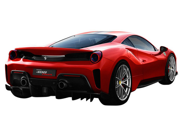 1/64 flame フェラーリ 488 pista ピスタ 赤 [並行輸入品