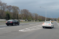 日産 新型 シーマ ハイブリッド 栃木工場テストコース試乗チェック5