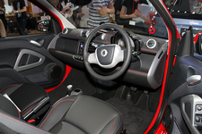 特別仕様車「smart fortwo coupe turbo edition sharpred(スマート フォーツー クーペ ターボ エディション シャープレッド)」インパネ周り