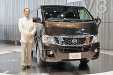 新型 日産 NV350キャラバン 開発責任者のLCV事業本部 商品戦略・企画グループ 八木 則彦 チーフ・プロダクト・スペシャリスト