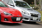 スバル BRZ(左)とスバル 新型 レガシィB4 2.0GT DIT(右)