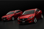 （左）新型「マツダ アテンザ（Mazda6）ワゴン」【欧州仕様車】／（右）新型「マツダ アテンザ（Mazda6）」【欧州仕様車】