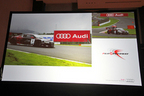アウディ ジャパン「ルマン24時間レース2012 優勝報告レセプション」WEC(FIA世界耐久選手権)の日本開催に向け、富士スピードウェイ(静岡県)にAudiの広告を掲示する