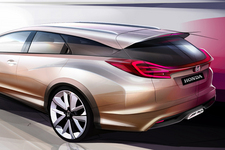 欧州専用シビックのワゴンコンセプト(スケッチ)