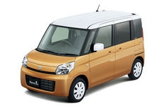 スペーシア X キャンドルオレンジメタリック ホワイト2トーンルーフ