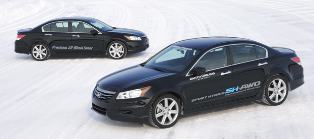 2013 ホンダ 雪上試乗会レポート前編「プレシジョン・オールホイール・ステア」「スポーツ・ハイブリッドSH-AWD」編