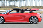 アウディ 新型 R8 スパイダー 5.2 FSI クアトロ　電動ソフトトップ開閉シーン4