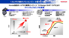 1.5リッタークラス新ガソリンエンジン+小型クラス新CVT技術[Honda Meeting2012報道向け資料より]