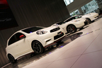 左から「マーチNISMO」「フェアレディZ NISMO」「リーフNISMO Performance Package」