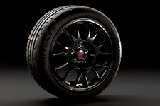 BBS製18インチ×8 1/2J鍛造アルミホイール(ブラック)NBR CHALLENGE PACKAGE装備