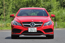 メルセデス・ベンツ 新型 Eクラス E350クーペ AMGスポーツパッケージ[ボディカラー：ファイアオパール]　エクステリア・フロント正面