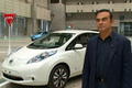日産、「CEATEC JAPAN 2013」出展の自動運転車をカルロスゴーンが試乗