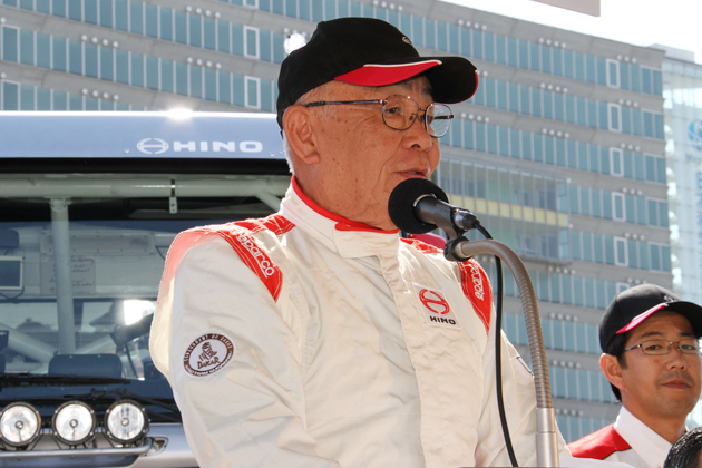 日野自動車　日野レンジャー・チームスガワラ「ダカールラリー2014」参戦記者会見[会場：モータースポーツジャパン 2014 フェスティバル イン お台場]