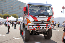 日野自動車　日野レンジャー・チームスガワラ「ダカールラリー2014」参戦記者会見[会場：モータースポーツジャパン 2014 フェスティバル イン お台場]