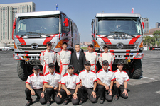 日野自動車　日野レンジャー・チームスガワラ「ダカールラリー2014」参戦記者会見[会場：モータースポーツジャパン 2014 フェスティバル イン お台場]