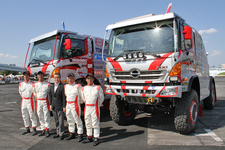 日野自動車　日野レンジャー・チームスガワラ「ダカールラリー2014」参戦記者会見[会場：モータースポーツジャパン 2014 フェスティバル イン お台場]