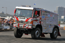 日野自動車　日野レンジャー・チームスガワラ「ダカールラリー2014」参戦記者会見[会場：モータースポーツジャパン 2014 フェスティバル イン お台場]