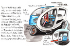 【イラストレーター遠藤イヅルの”マルエン”レポート Vol.6「東京モーターショー」】「電気で動く”トゥクトゥク”」テラモータース 電動3輪車
