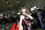 東京オートサロン2014　トヨタ・GAZOOレーシングブース　小嶋千尋さん