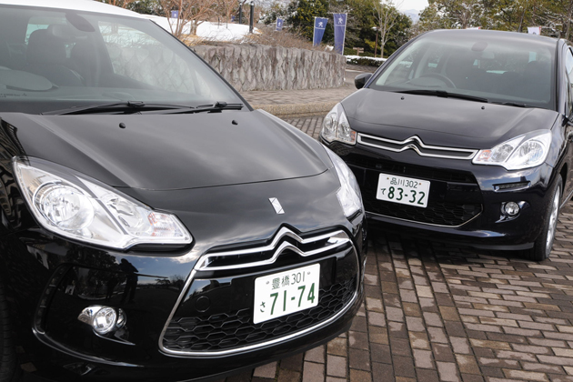 シトロエン DS3(左)／シトロエン C3 (右)