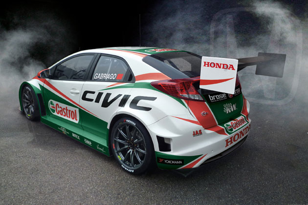 Honda Civic WTCC 2014年型モデル【リアエクステリア】／ジュネーブモーターショー2014