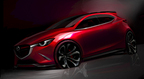 【スクープ！ マツダ 次期 新型「デミオ」(マツダ2)】「マツダ 跳(MAZDA HAZUMI)」[次世代コンパクトカーコンセプトモデル]　イメージスケッチ1