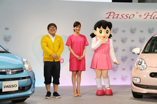 女優の水川あさみさんと、本物！？のしずかちゃん、さらにはのび太役として、なぜかキャイーンの天野さんも登場