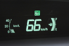 トヨタ プリウス[特別仕様車 S“マイコーデ”] 燃費レポート／「パワーモード」時のメーターの「PWR MODE」表示