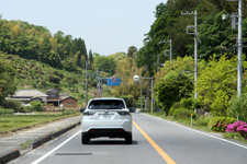 トヨタ 新型ハリアー（ガソリンモデル・ELEGANCE）の郊外路燃費測定中2