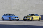 （左）BMW 新型M3セダン／（右）BMW 新型M4クーペ