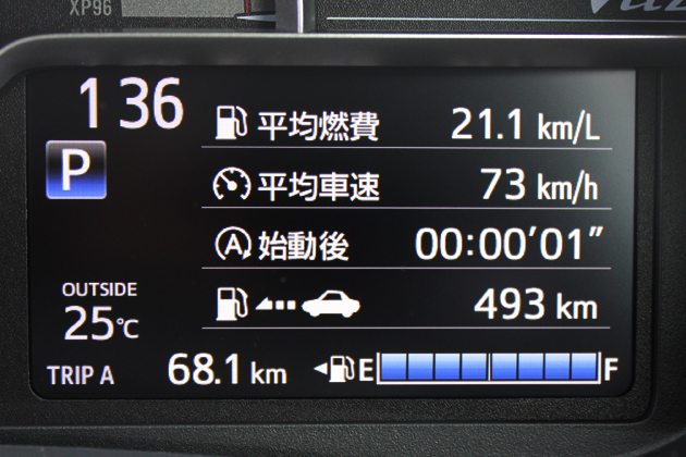 トヨタ 新型ヴィッツ（2014年4月マイナーチェンジモデル）高速道路における燃費は「21.1km/L」