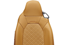 ダイハツ 新型コペン/シートカバー(タン)(本革風)生地アップ