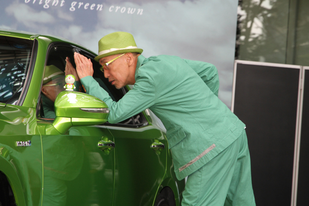 「世界にひとつだけ”空色＆若草色”クラウン特別展示イベント」(ゲスト：田原俊彦・テリー伊藤)[2014/07/29／東京都港区六本木・東京ミッドタウン]