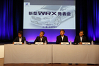 スバル 新型WRX発表会場にて、質疑応答の様子