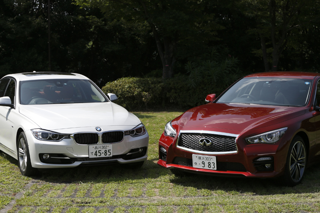 （左）BMW 320i／（右）日産 スカイラインターボ 200GTt