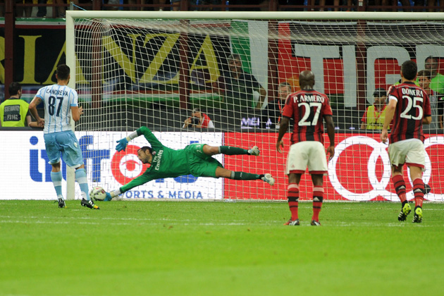 ACミランの開幕戦(2014/8/31・対ラツィオ戦)の模様